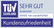 TÜV Saarland Kundenzufriedenheit sehr gut für Neodigital